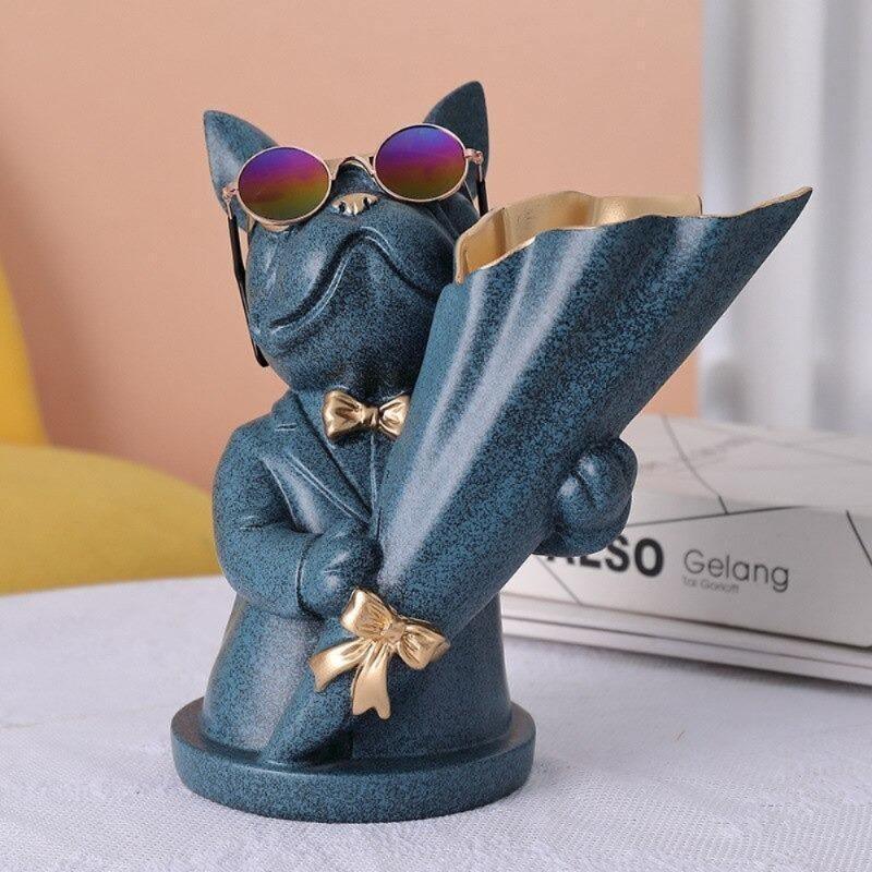 Brunzo | Bulldog Vase Dekoration Unisex