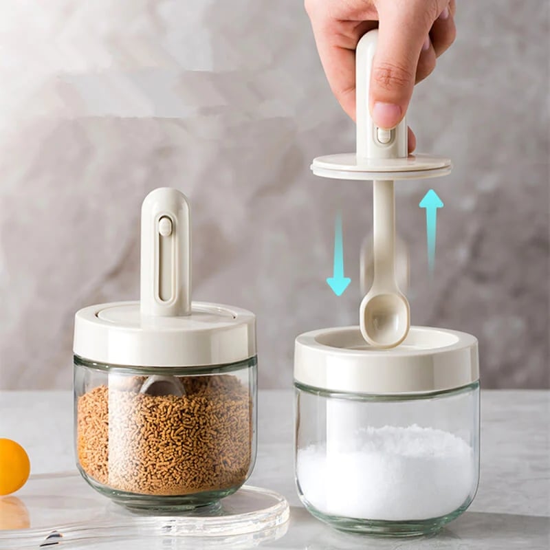 Liora | Glasbeholder med Ske