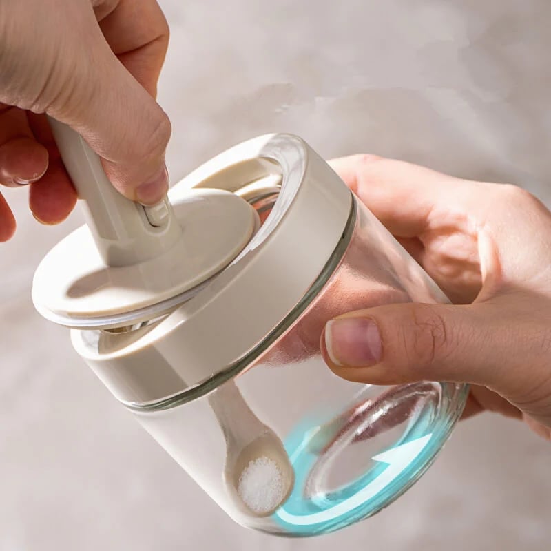 Liora | Glasbeholder med Ske