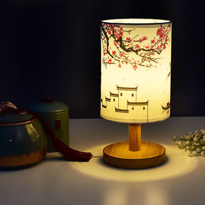 Hanami | Japansk Bordlampe med Træfod