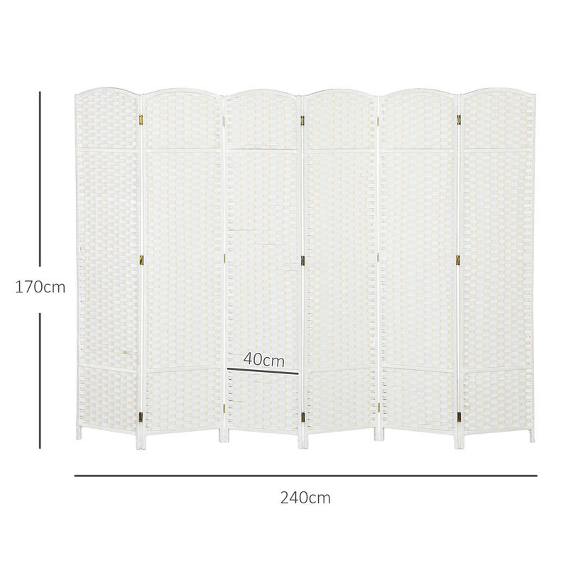 Lunaro | Hvid Rumdeler 6 Paneler