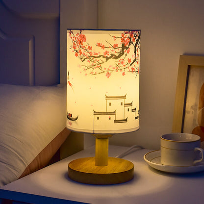 Hanami | Japansk Bordlampe med Træfod