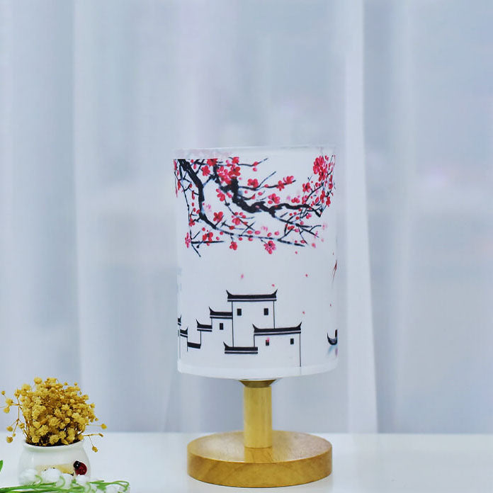 Hanami | Japansk Bordlampe med Træfod