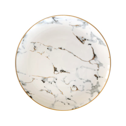 Aurora | Marmerlook Serviessæt Porcelæn