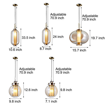 Aurum | Glas Pendellampe Sæt