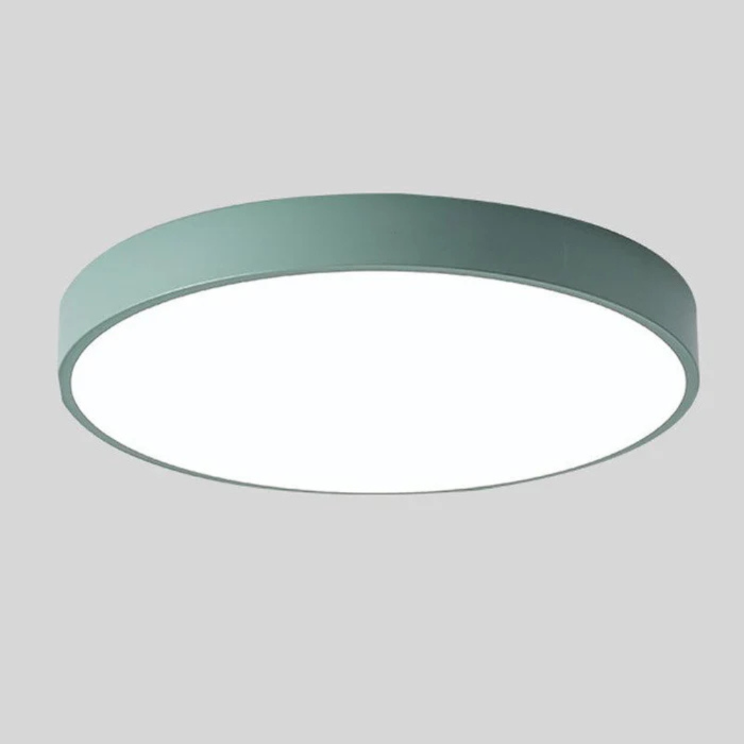 Colora | Rund Loftlampe i Træ med LED