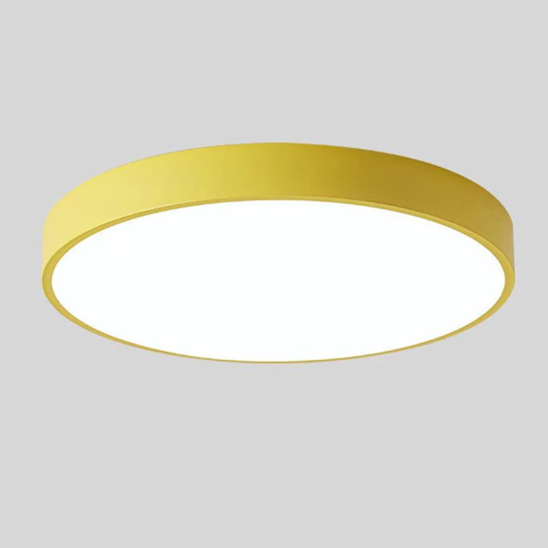 Colora | Rund Loftlampe i Træ med LED