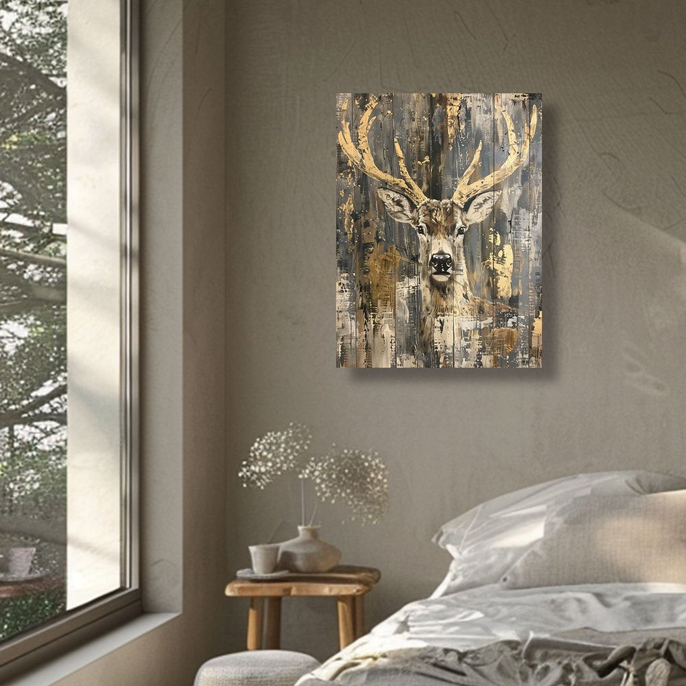 Auren | Guld Hjorte Maleri