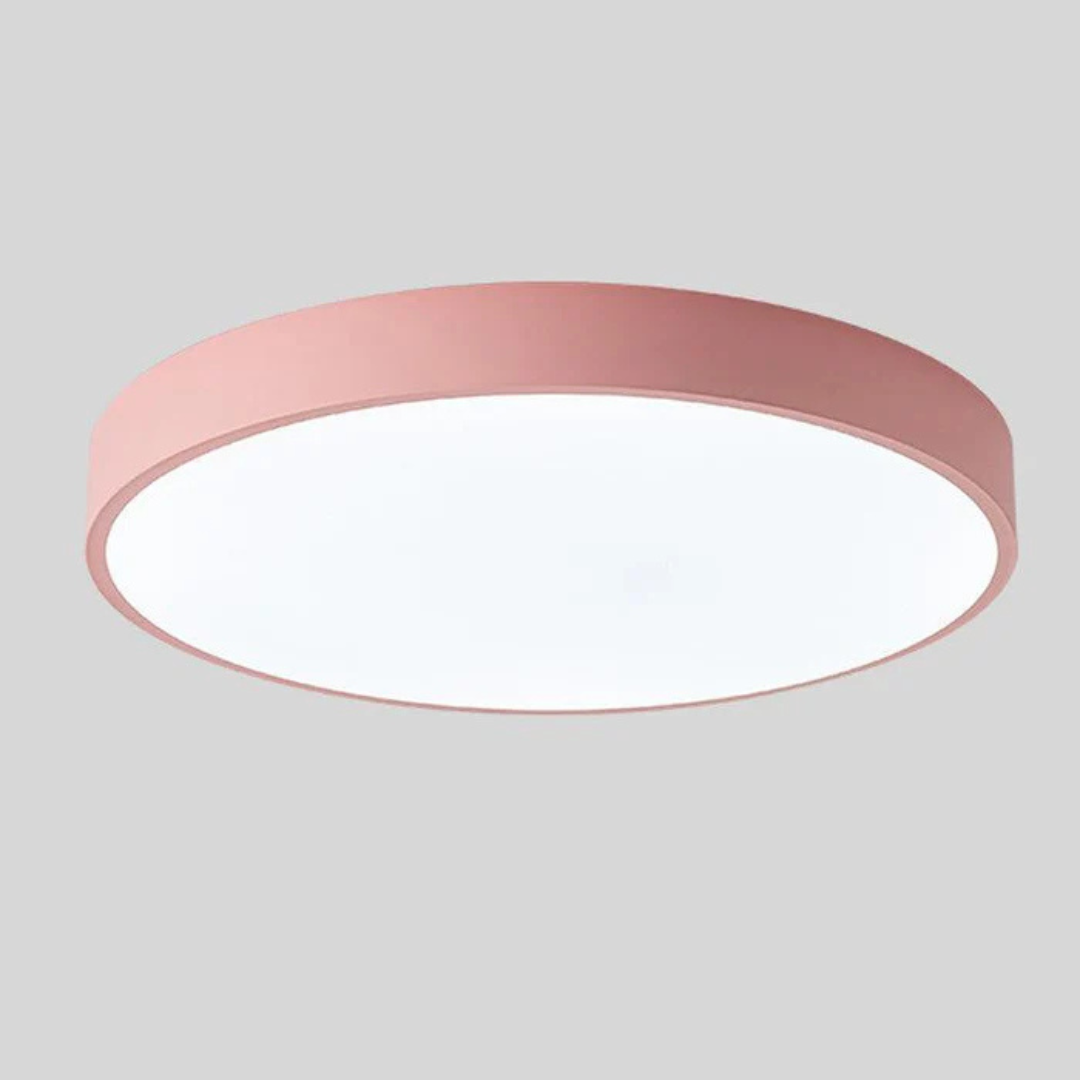 Colora | Rund Loftlampe i Træ med LED