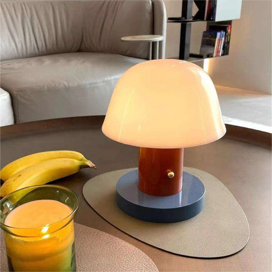 Lumora | Retro Svampelampe med Dæmpbart LED