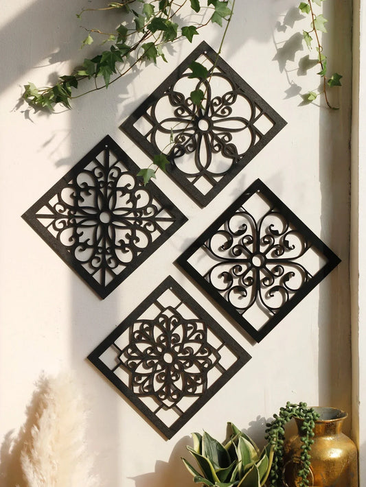 Ornamenta | Vægdekoration Metal Sæt Geometrisk