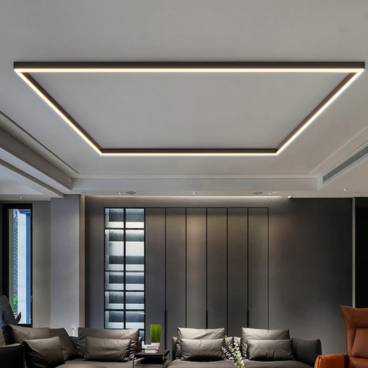 Lunor | Minimalistisk Sort LED Loftlampe