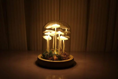 Mycelia | Svampe Lampe under Glaskuppel