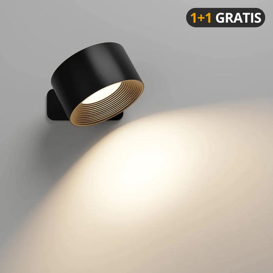 Lumintra | LED Vægspot Roterbar med Trædetalje