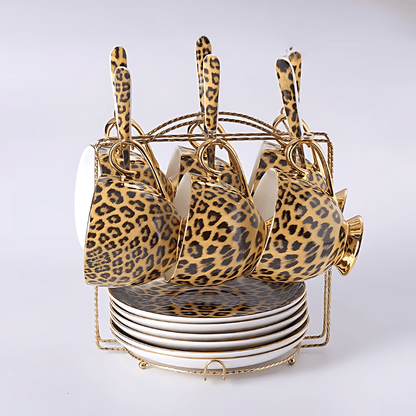 Leondra | Porcelæns Tesæt Leopard