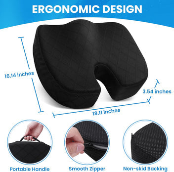 Orthia | Ergonomisk Siddepude i Memory Foam