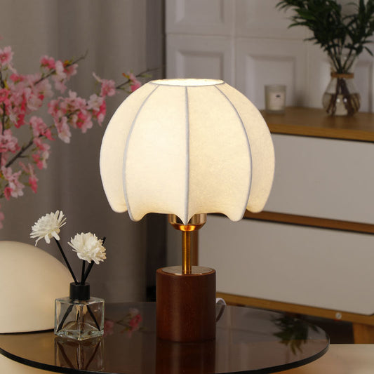 Elowen | Vintage Bordlampe med Træfod