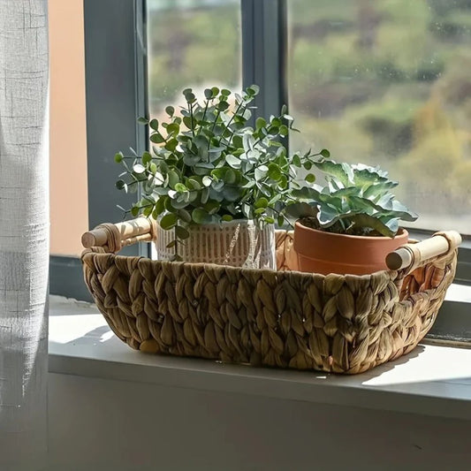 Hyacintho | Handflätad Vattenhyacintkorg