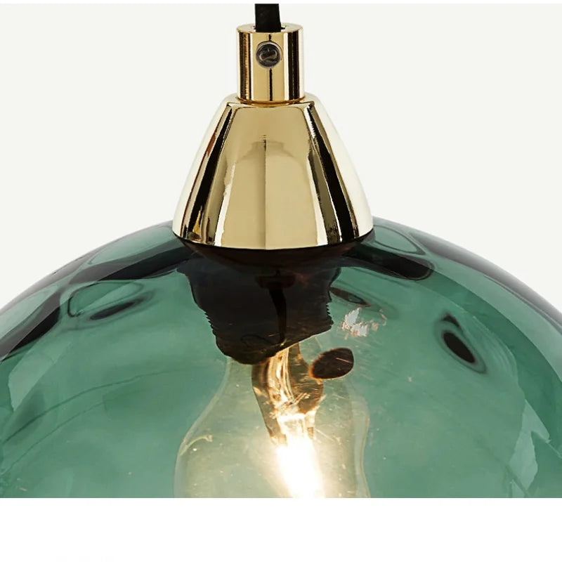 Glanzia | Håndblæst Glaspendel i Kugleform