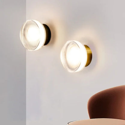 Lucienne | Kompakt Glas Væglampe med LED