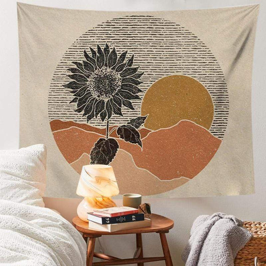 Solari | Boho Vægtæppe Solblomst