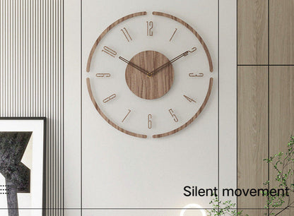Nordra | Vægur i Træ med Åben Minimalistisk Design