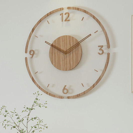 Nordra | Vægur i Træ med Åben Minimalistisk Design