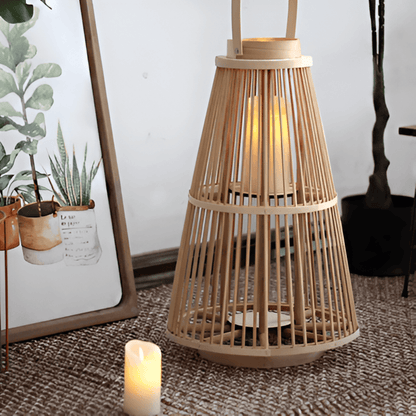 LjusBo | Rattanlanterne med LED-lys