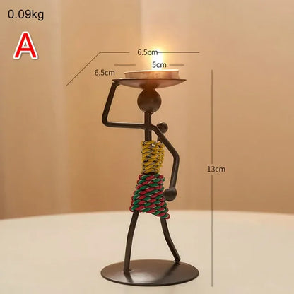 Zafina | Afrikansk Lyslygte med Kvindefigur