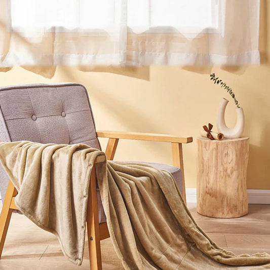 Florina | Fleece Tæppe med Trykknapper