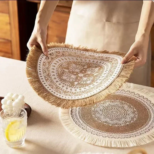 Mandora | Jute Bordskånere med Mandala
