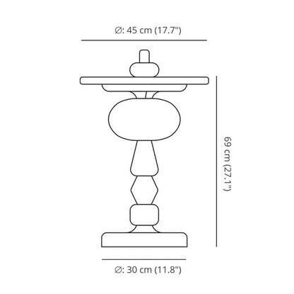 Elysar | Skulpturel Sidebord