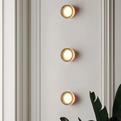 Lunera | Rund Væglampe med LED Guldfinish
