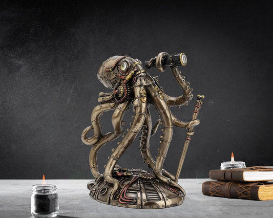 Nauticron | Steampunk Blæksprutte Skulptur