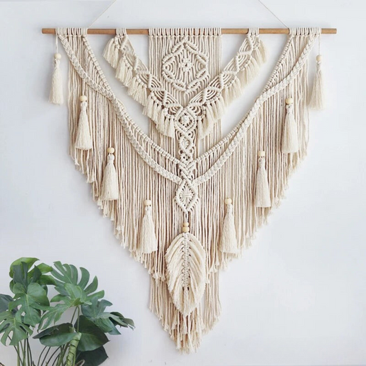 Nalaya | Boho Væggdekoration i Makramé Gul