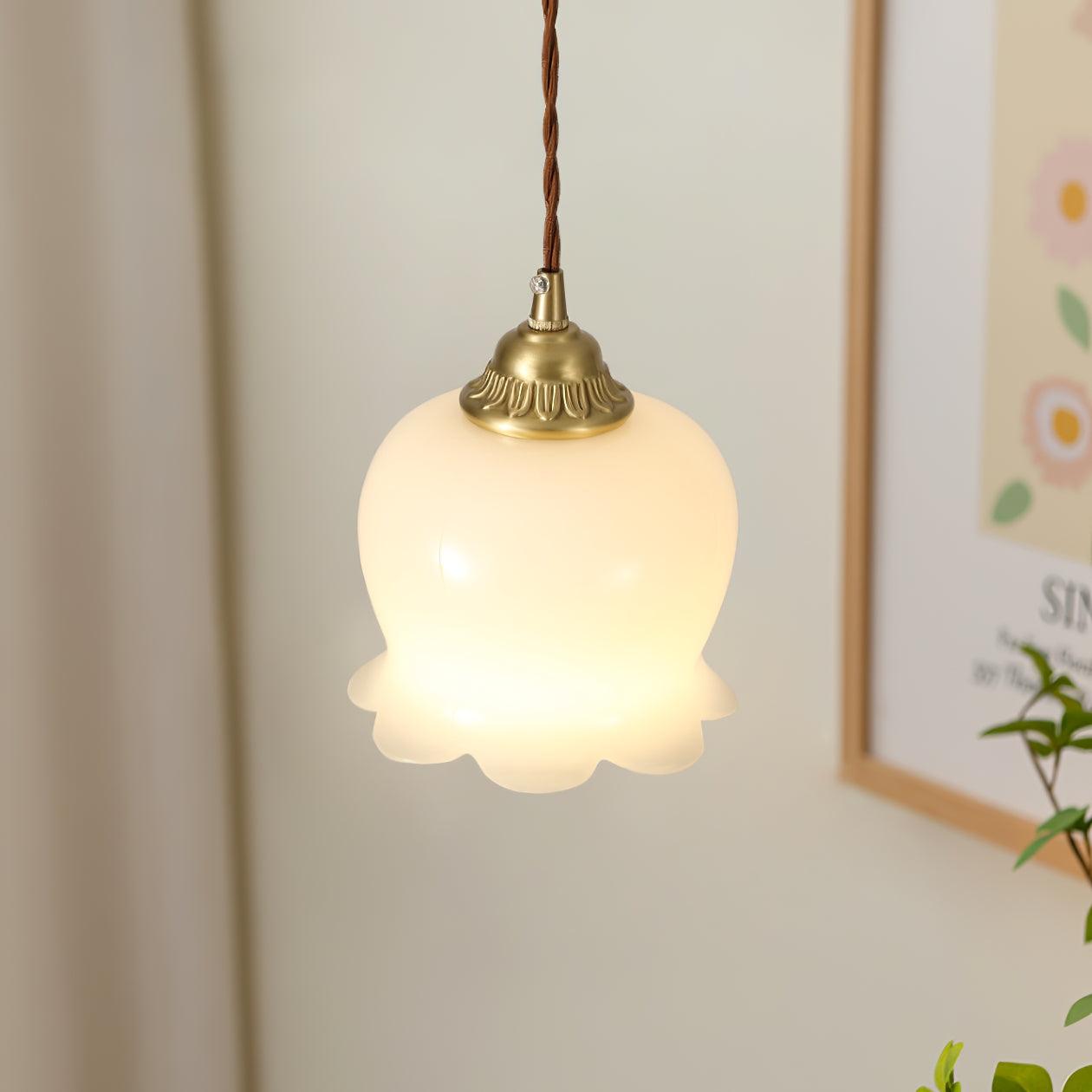 Florielle | Glaspendel Lampe Blomsterform