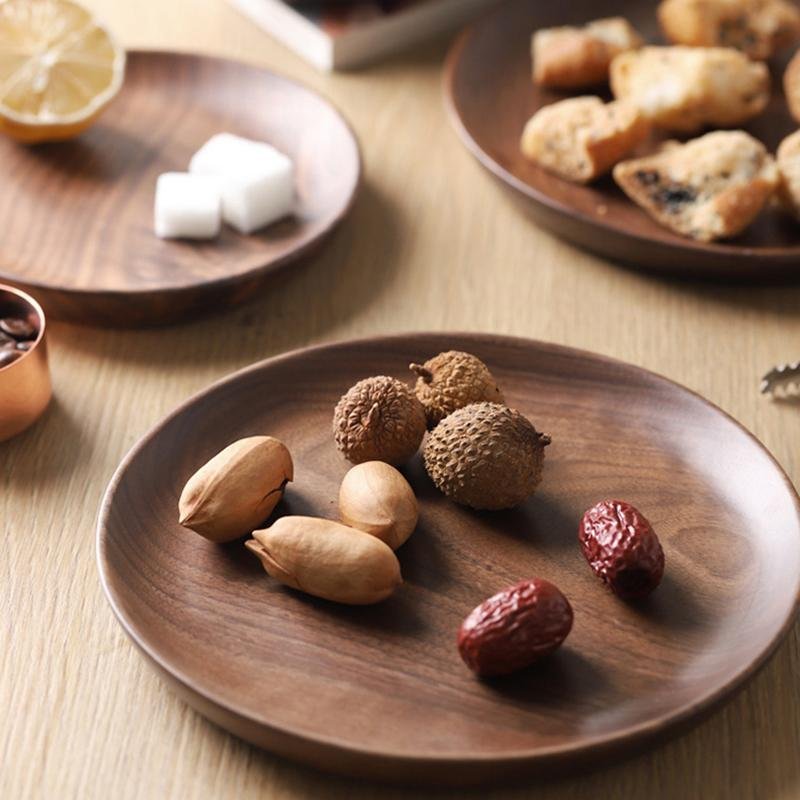 Nuvor | Walnoothouten Serviessæt