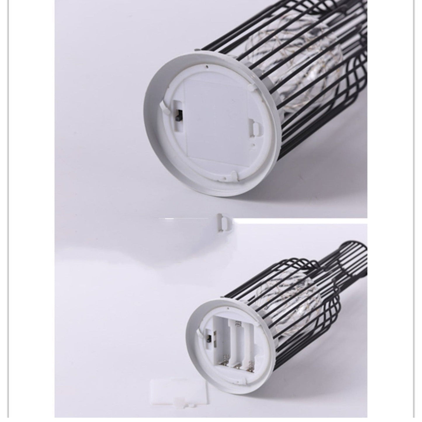 Milo | Industriel Bordlampe i Metal med Trådstruktur