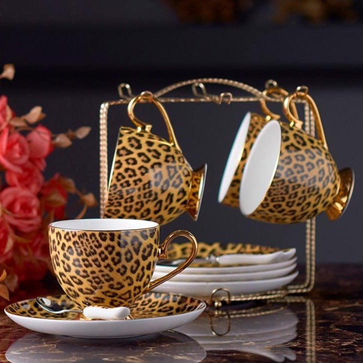 Leondra | Porcelæns Tesæt Leopard