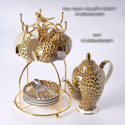 Leondra | Porcelæns Tesæt Leopard